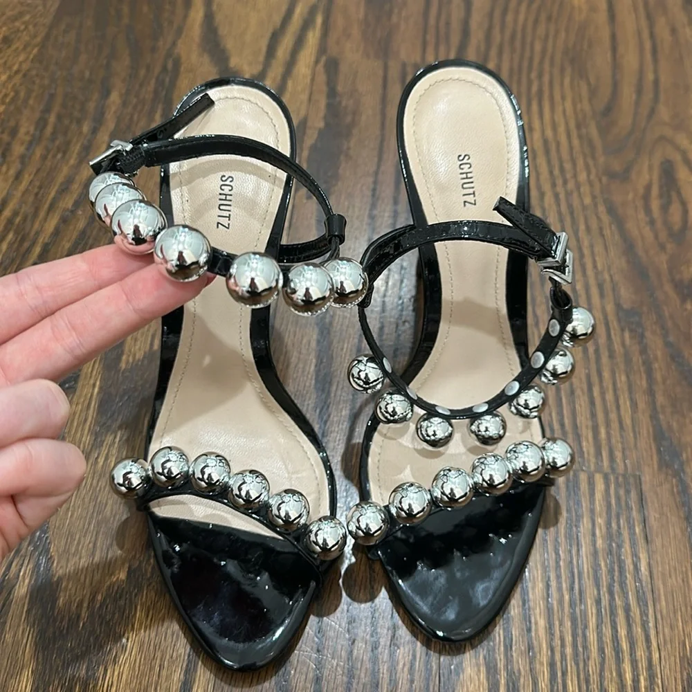 Schutz Heels with studs - size 6.5 - Picture 1 of 6